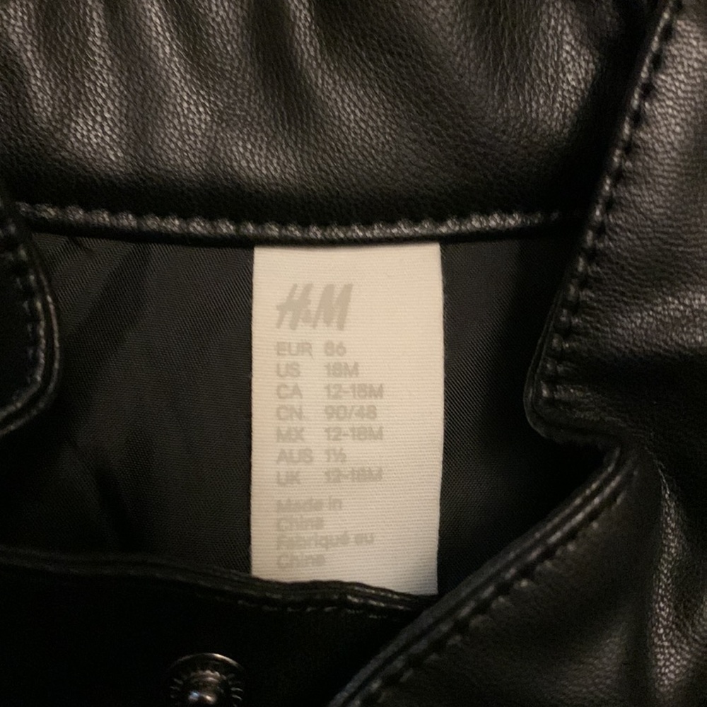 H&M Faux Leather Coat - Picture 2 of 5